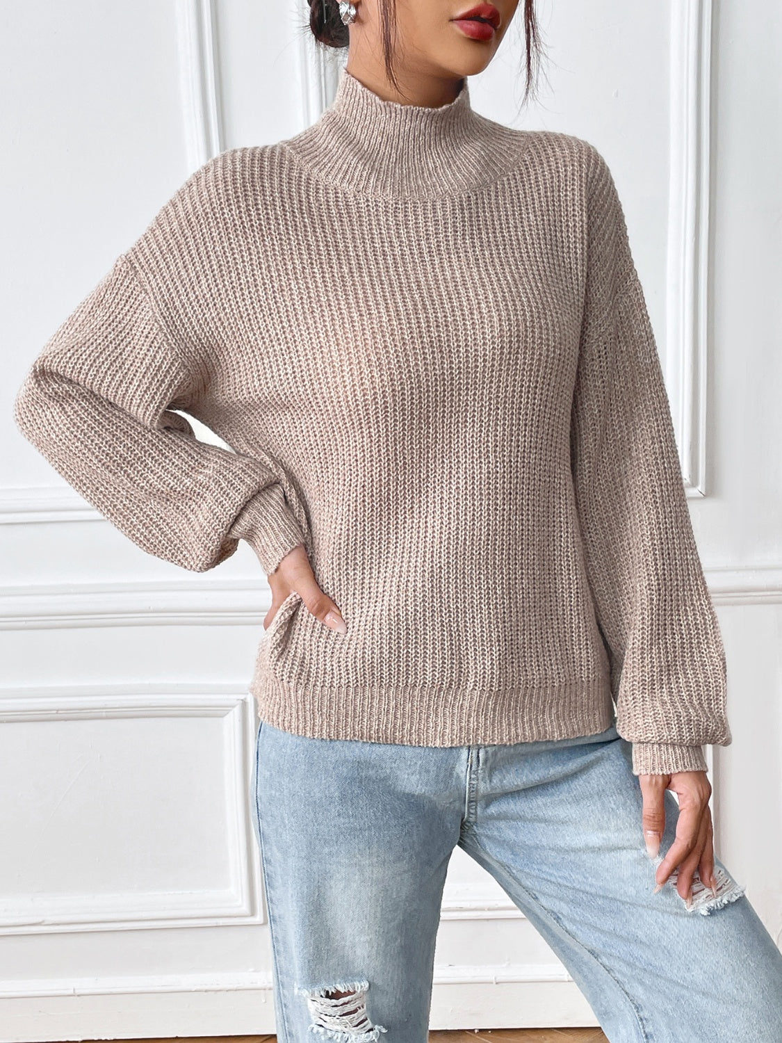 Nathalie | Turtleneck sweater with long sleeves
