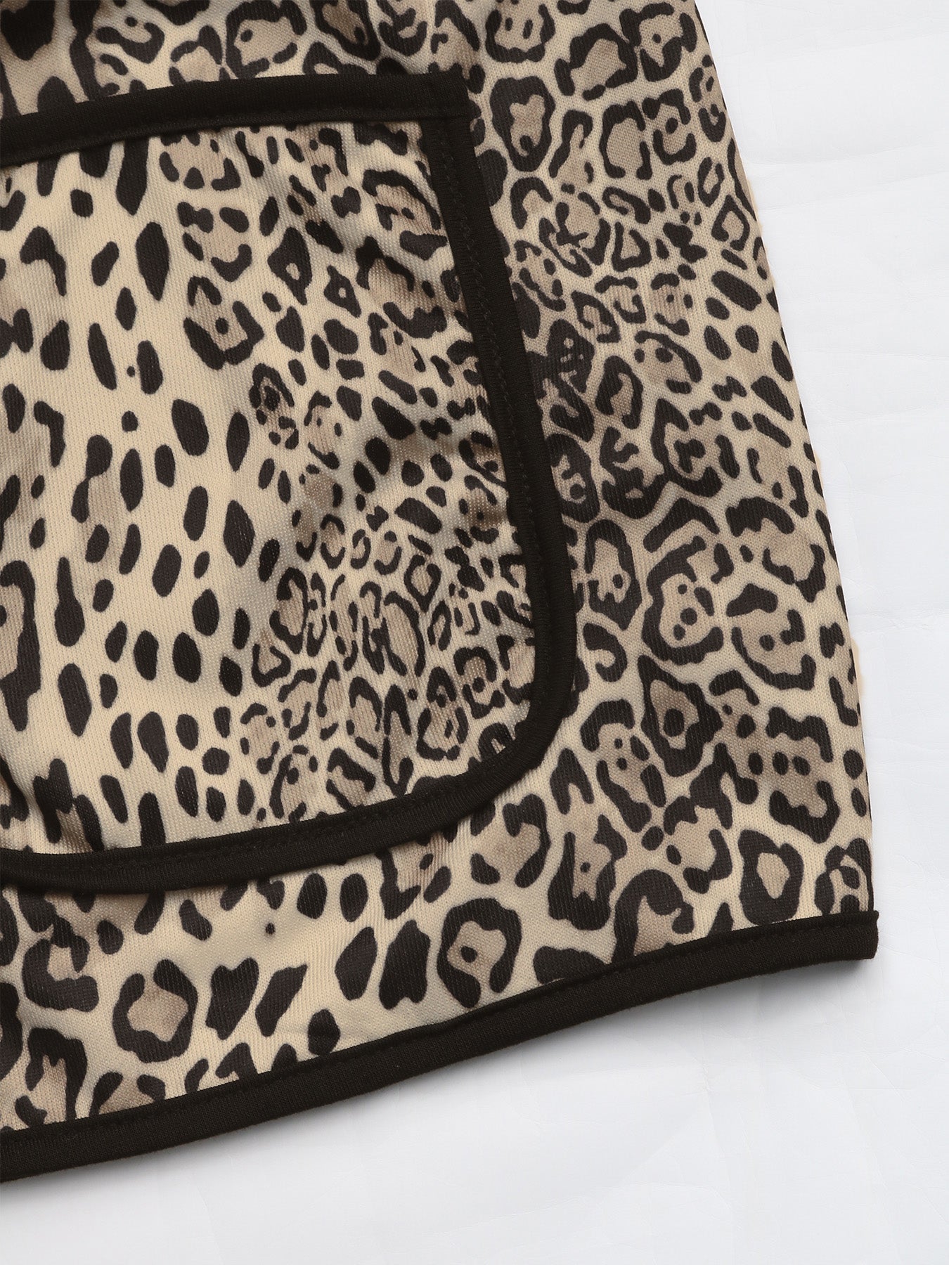 Fiona | Perfee leopard long sleeve open front jacket