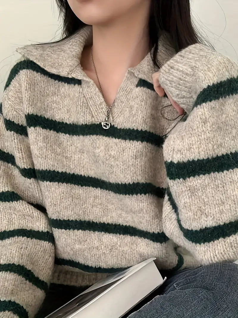 Elena | V-neck knitted sweater