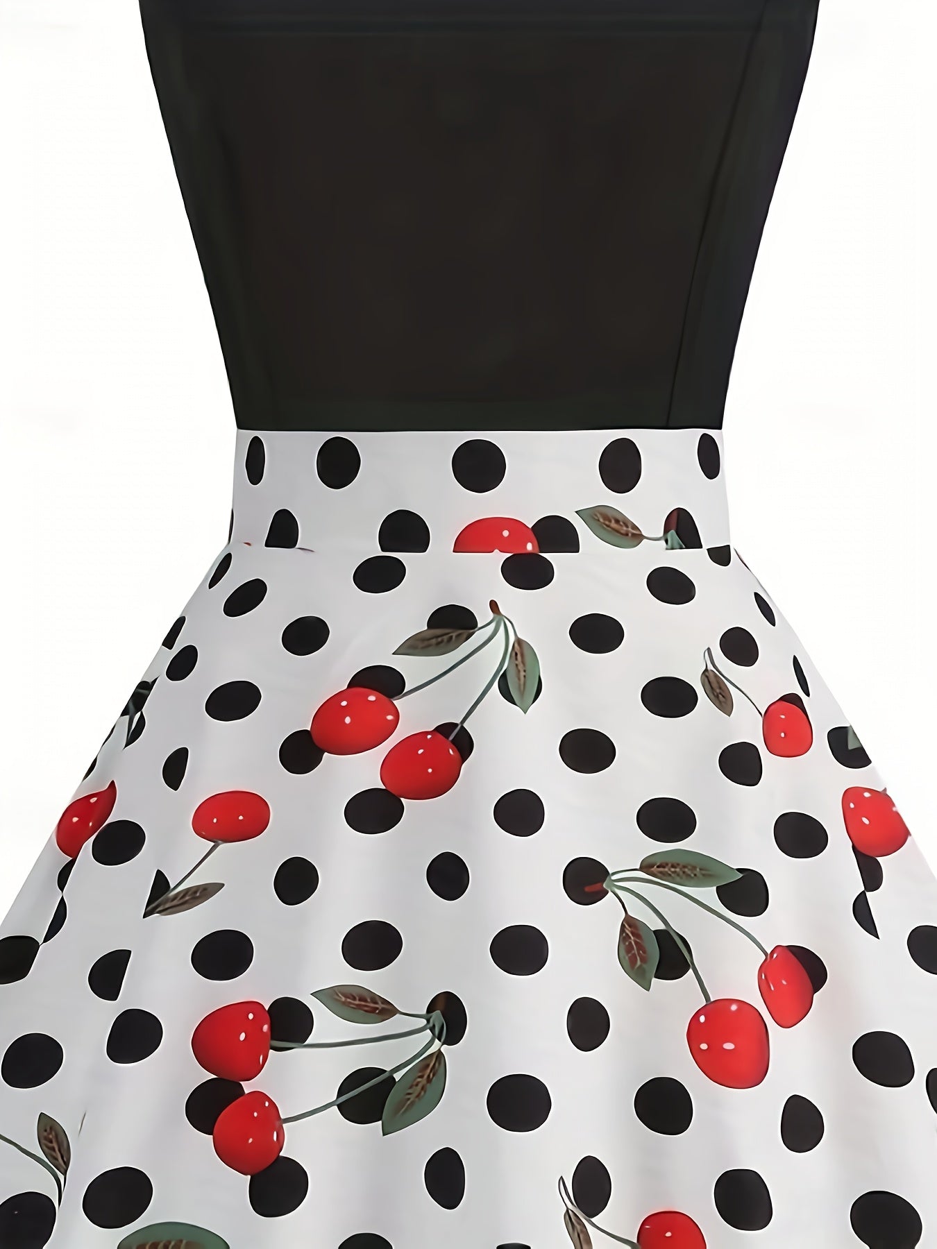 Yolanda® | Polka dot and cherry print dress for women
