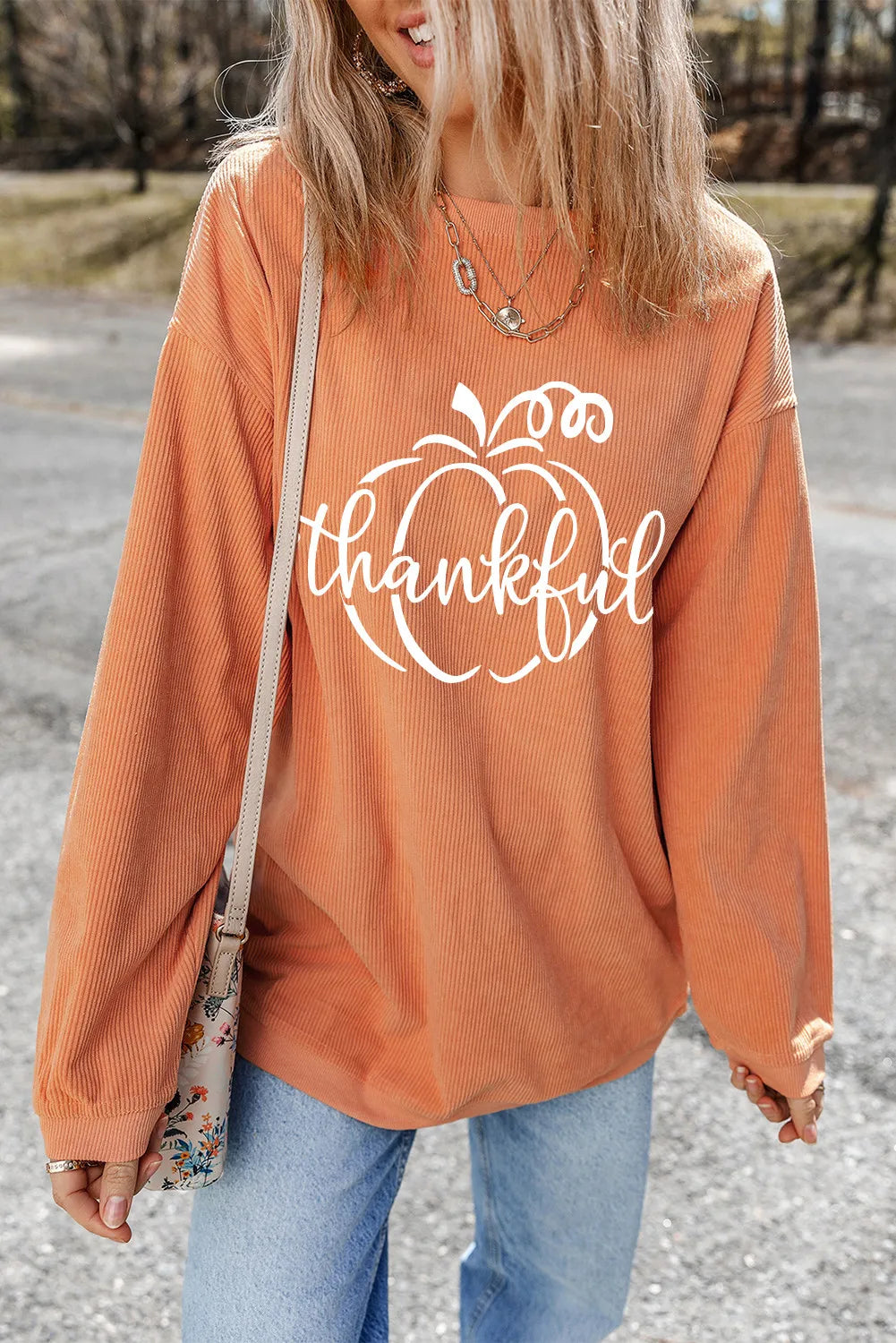 Birgit | Graphic crew neck long sleeve sweatshirt