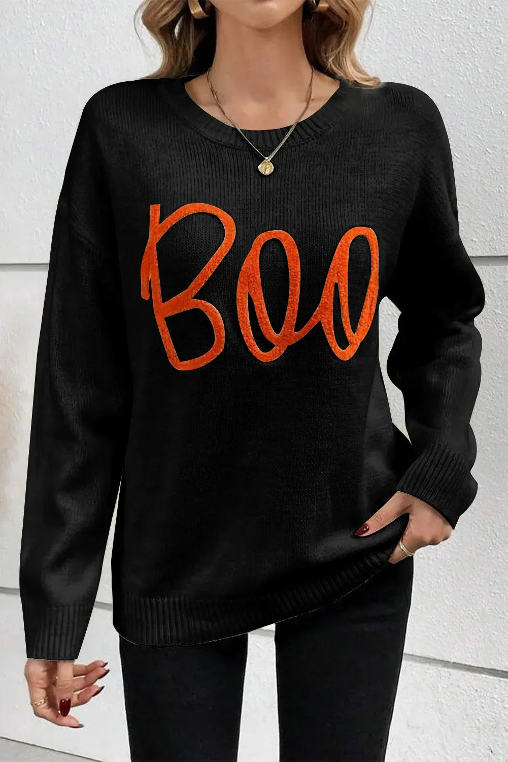 Kristin | Crew neck sweater with long sleeves