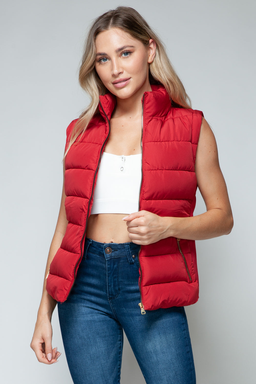 Marie | Snobbish turtleneck vest with zip and pockets