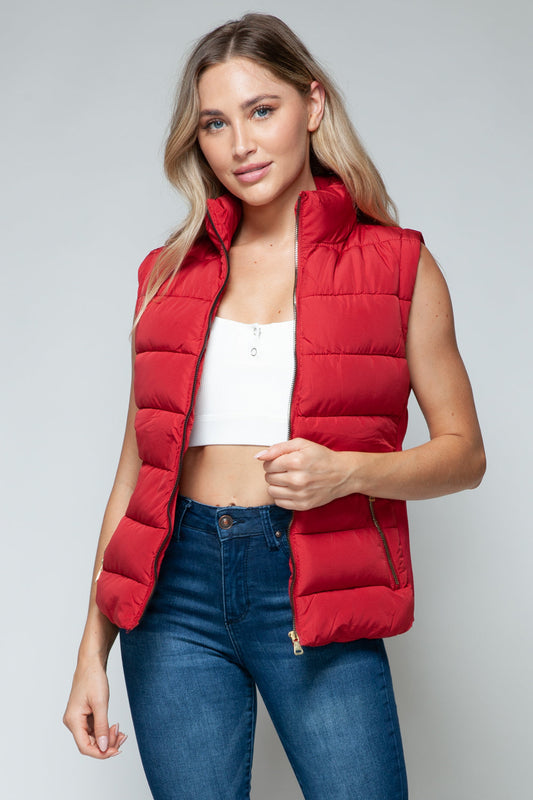 Marie | Snobbish turtleneck vest with zip and pockets
