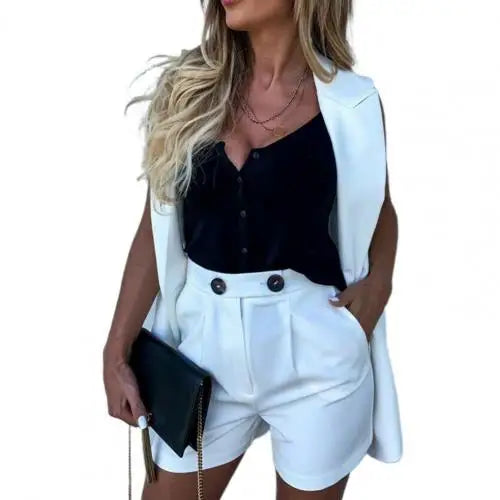 സ്റ്റെല്ല (Stella)® | Elegant Streetwear-Set Blazer+Shorts