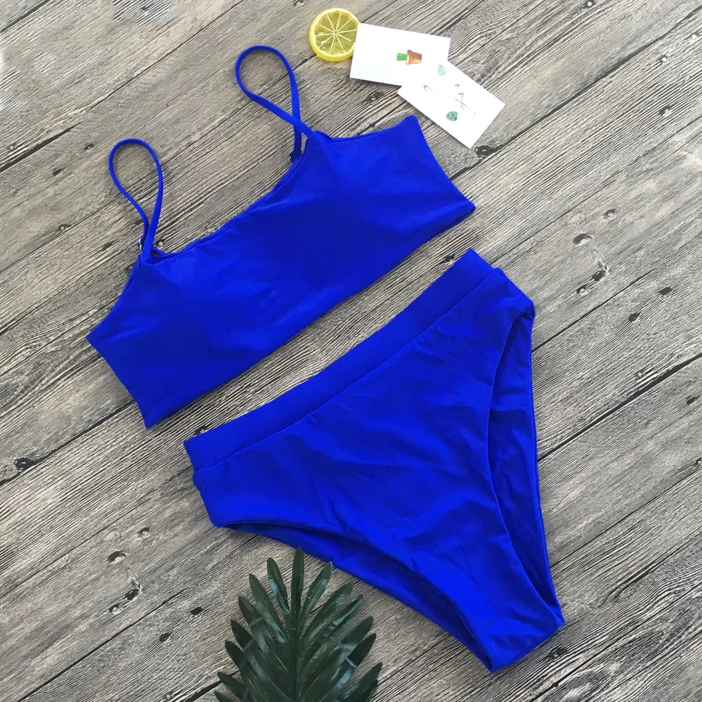 Erika® | Stylish High-Waisted Padded Swimsuit