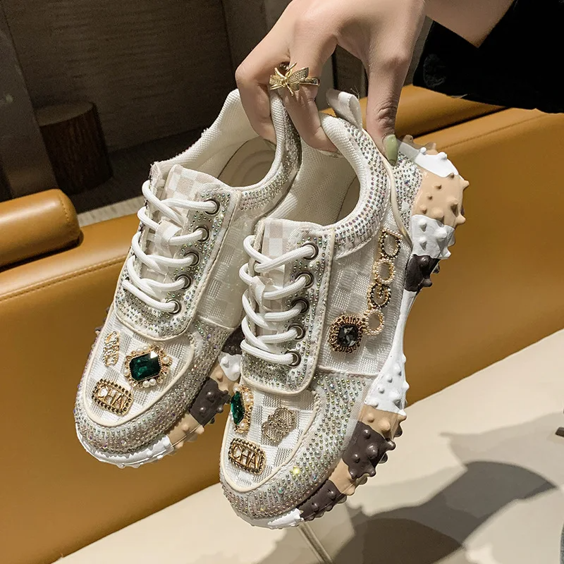 Rosemary® | High Quality Rhinesneakers Rhinestone Sneakers