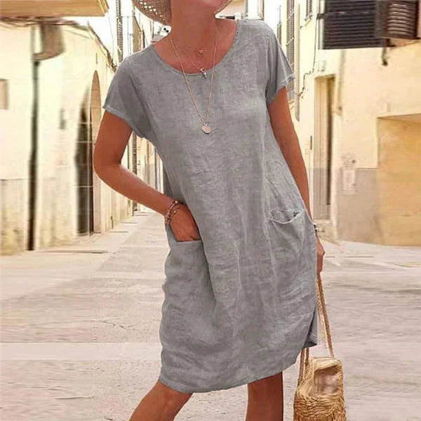 Hayden® | Linen And Cotton Casual Dress