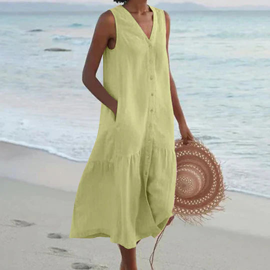 Kaitlyn® | Elegant Women'S Linen Dress
