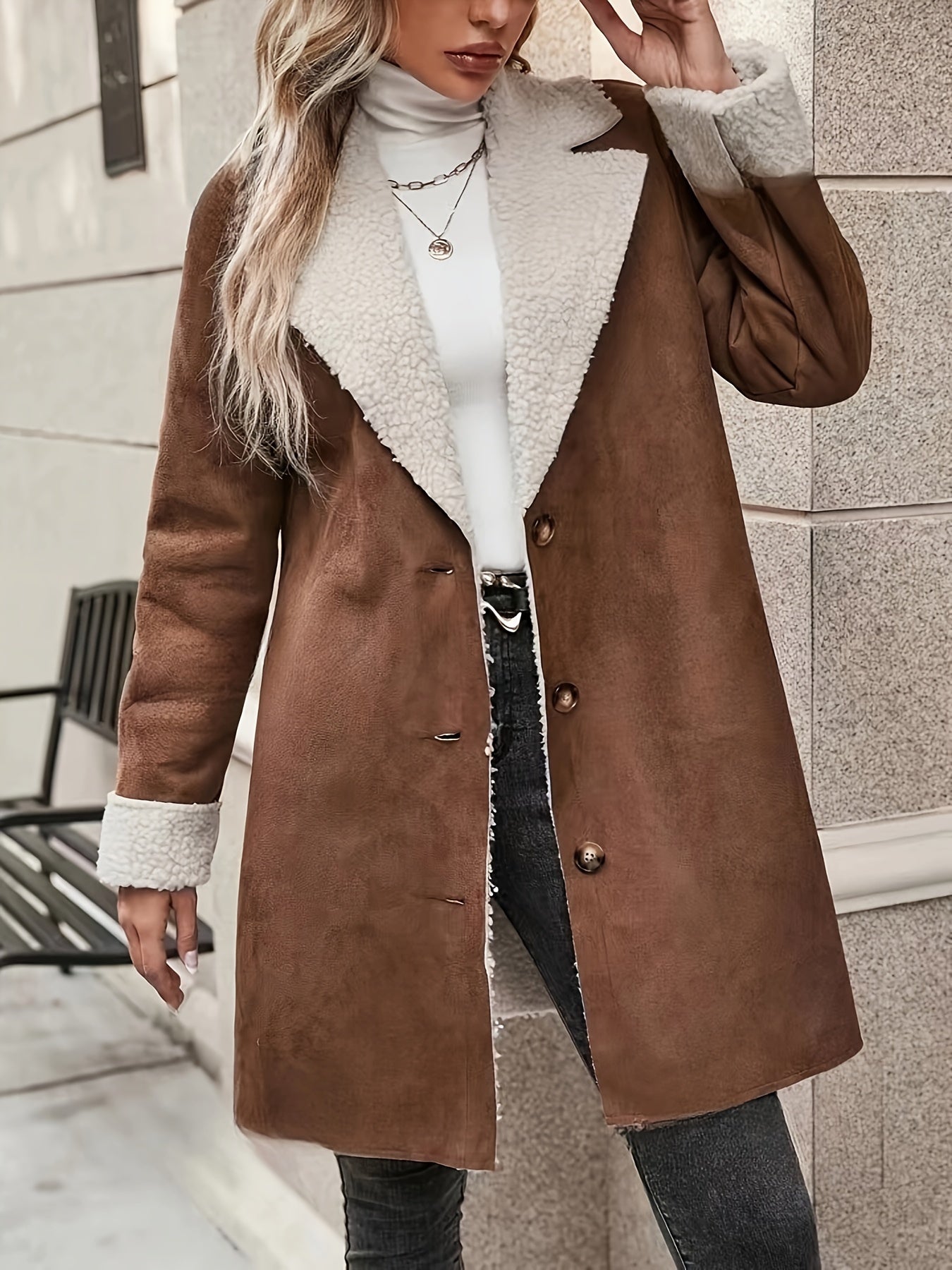 Doris | Insulated jacket with Sherpa lining