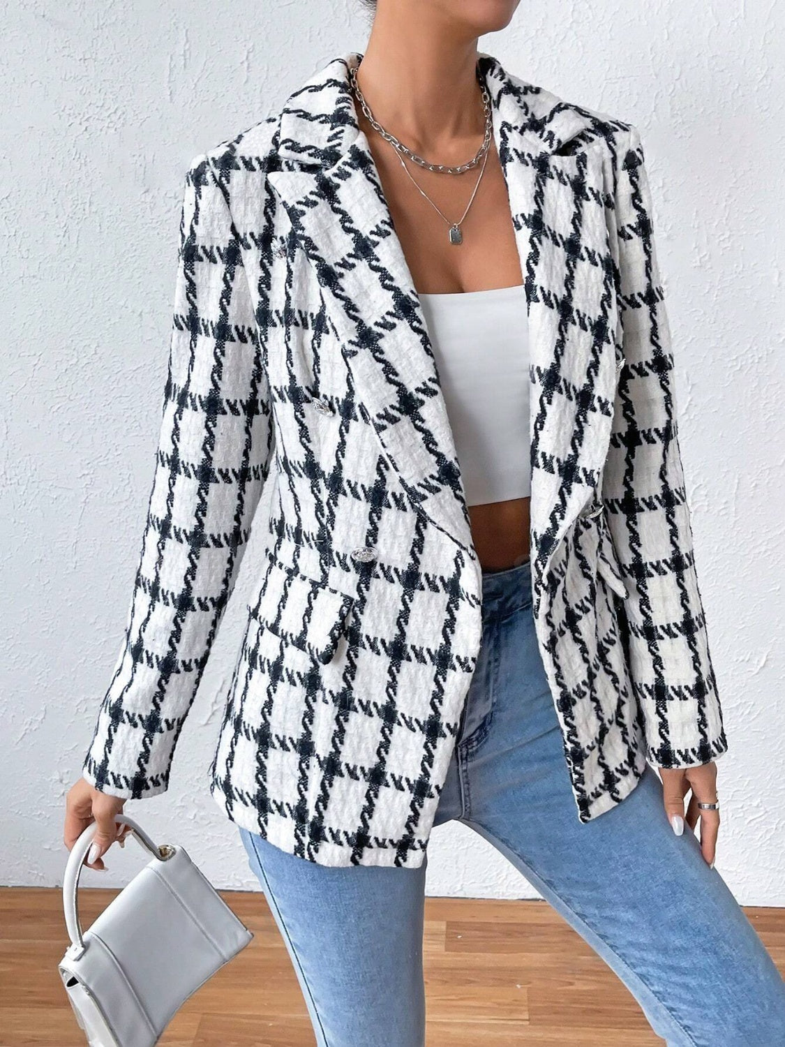 Gabriele | Long sleeve blazer with lapel collar and pockets