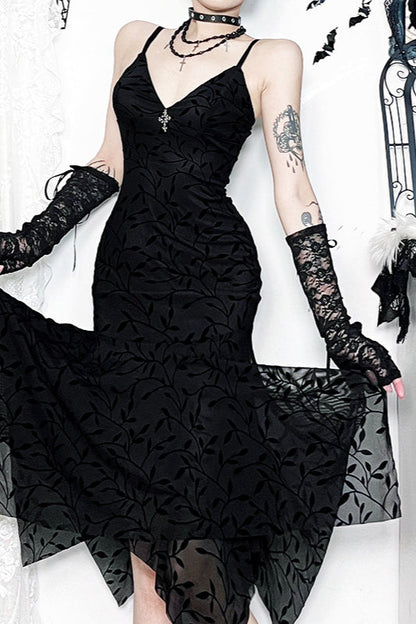 Slim Velvet Gothic Dress