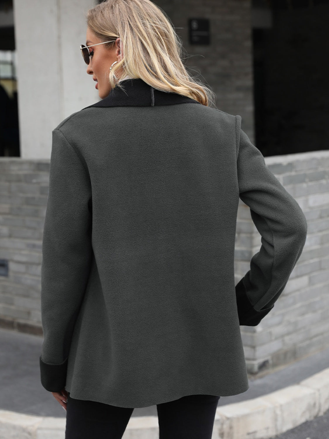 Petra | Long sleeve open front jacket