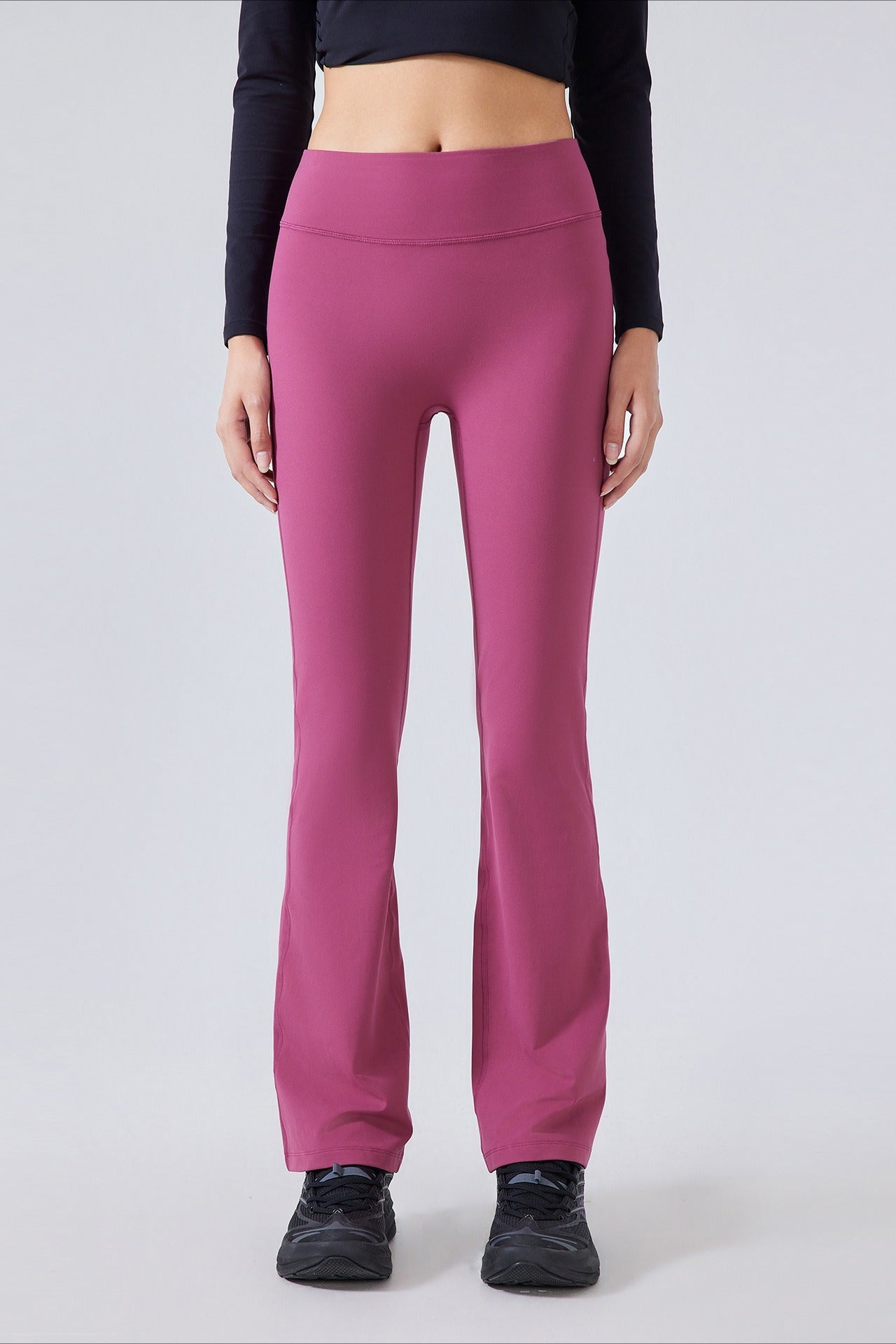 High-Waisted Fleece Lined Flared Yoga Leggings