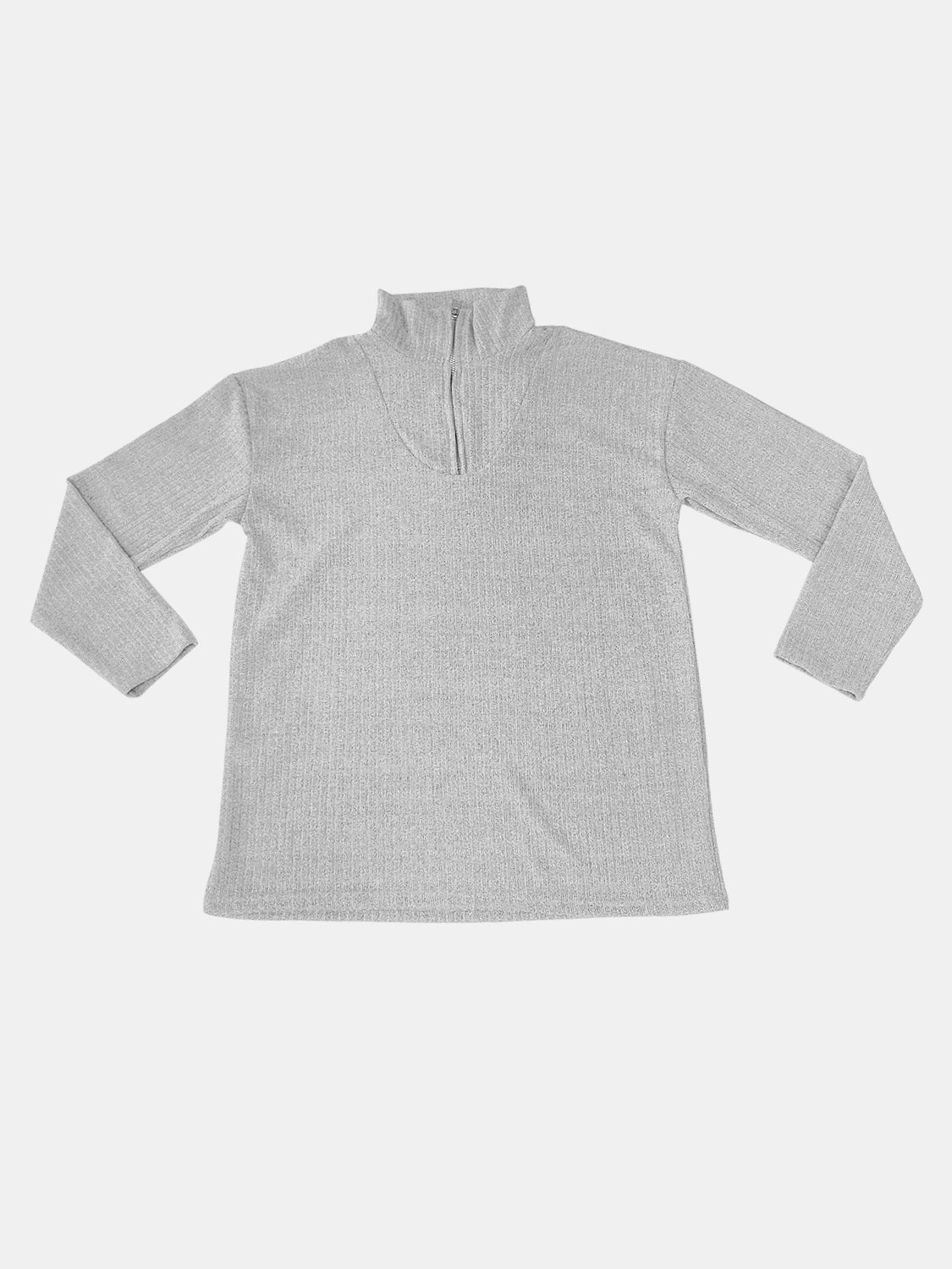 Teresa | Full size quarter zip long sleeve top