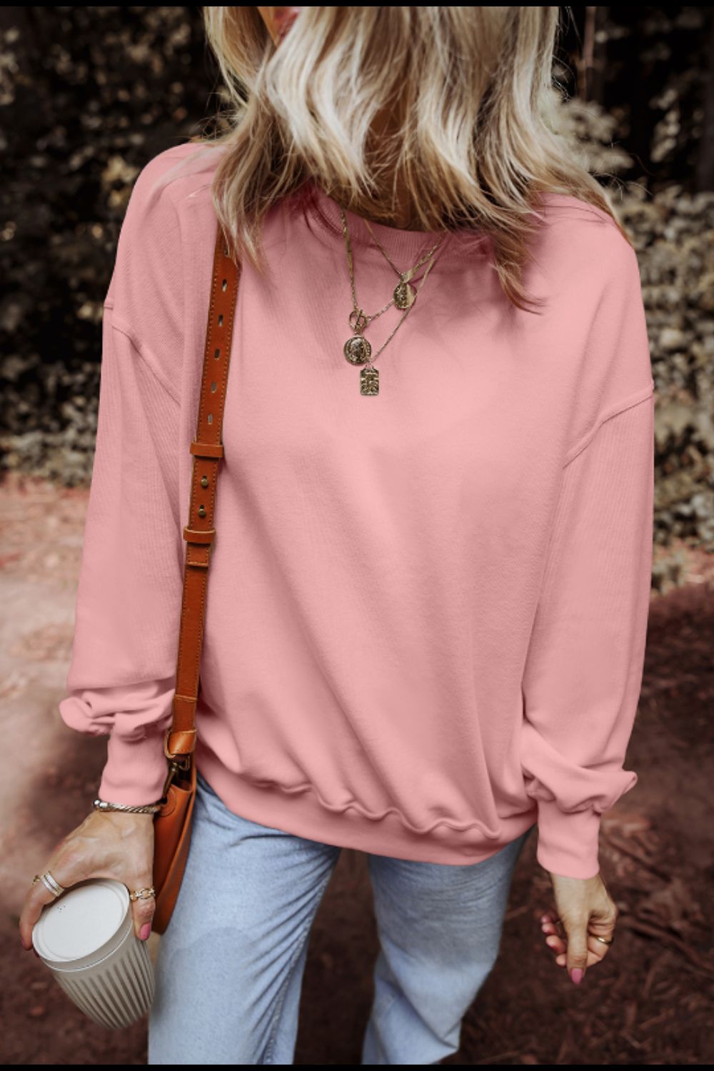 Ximena | Long-sleeved crew neck sweatshirt
