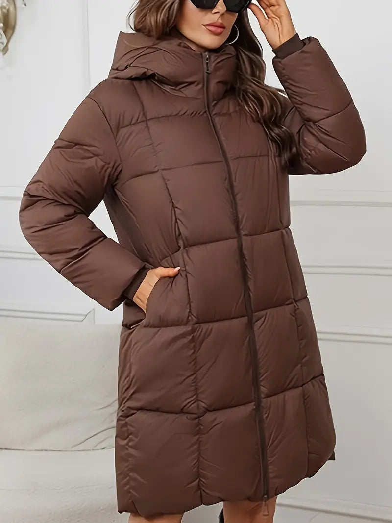 Lucrecia | Long down jacket with hood