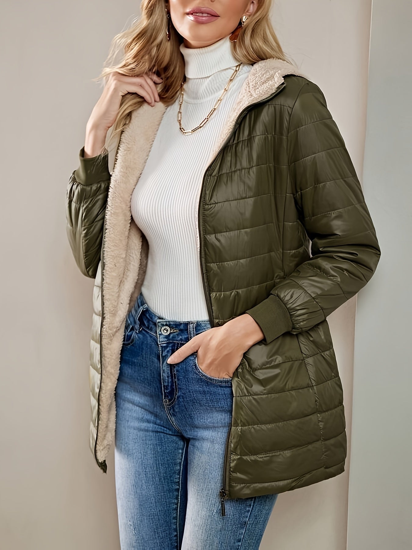 Xenia | Cozy hooded quilted coat with soft lining