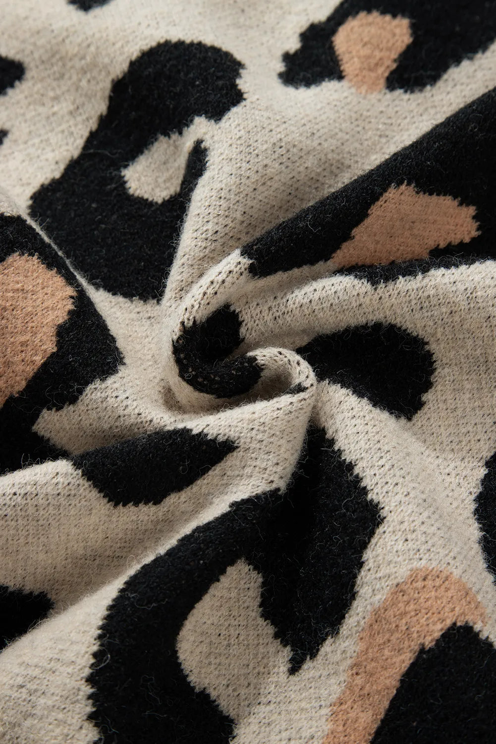 Lisette | Long sleeve leopard print open front cardigan