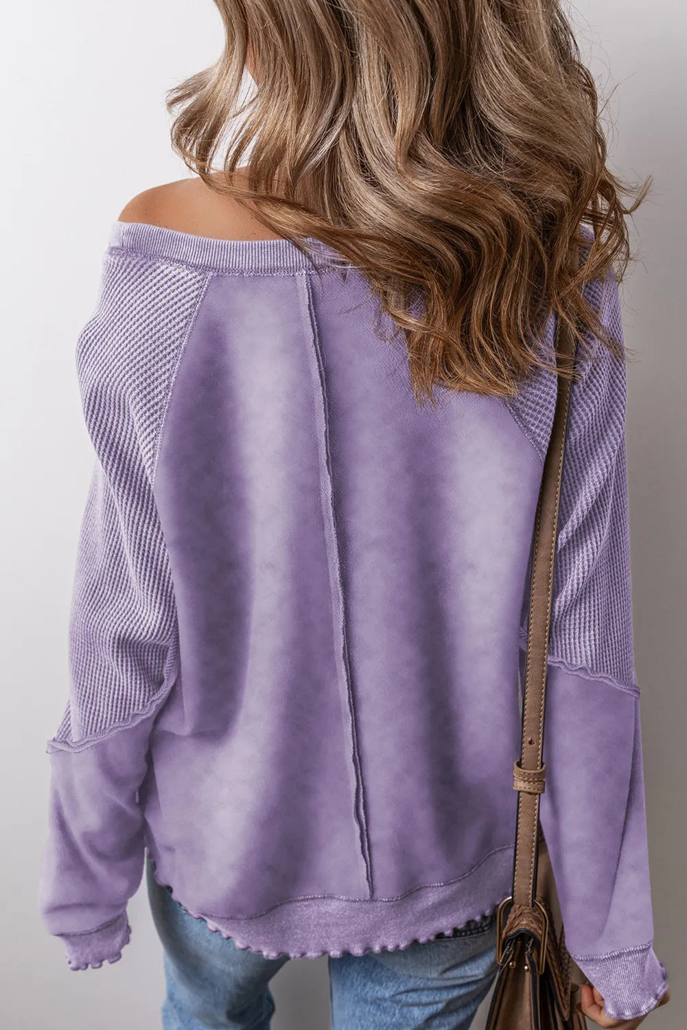 Felisa | Long sleeve sweatshirt with exposed seams