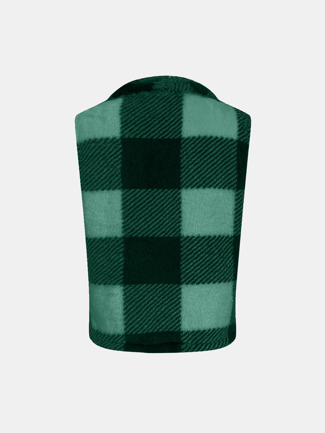 Yolanda | Checked vest coat with an open front