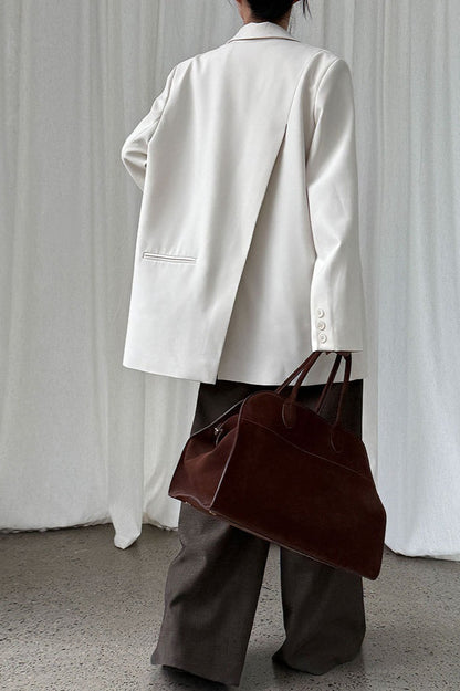Split Back Relaxed Fit Blazer