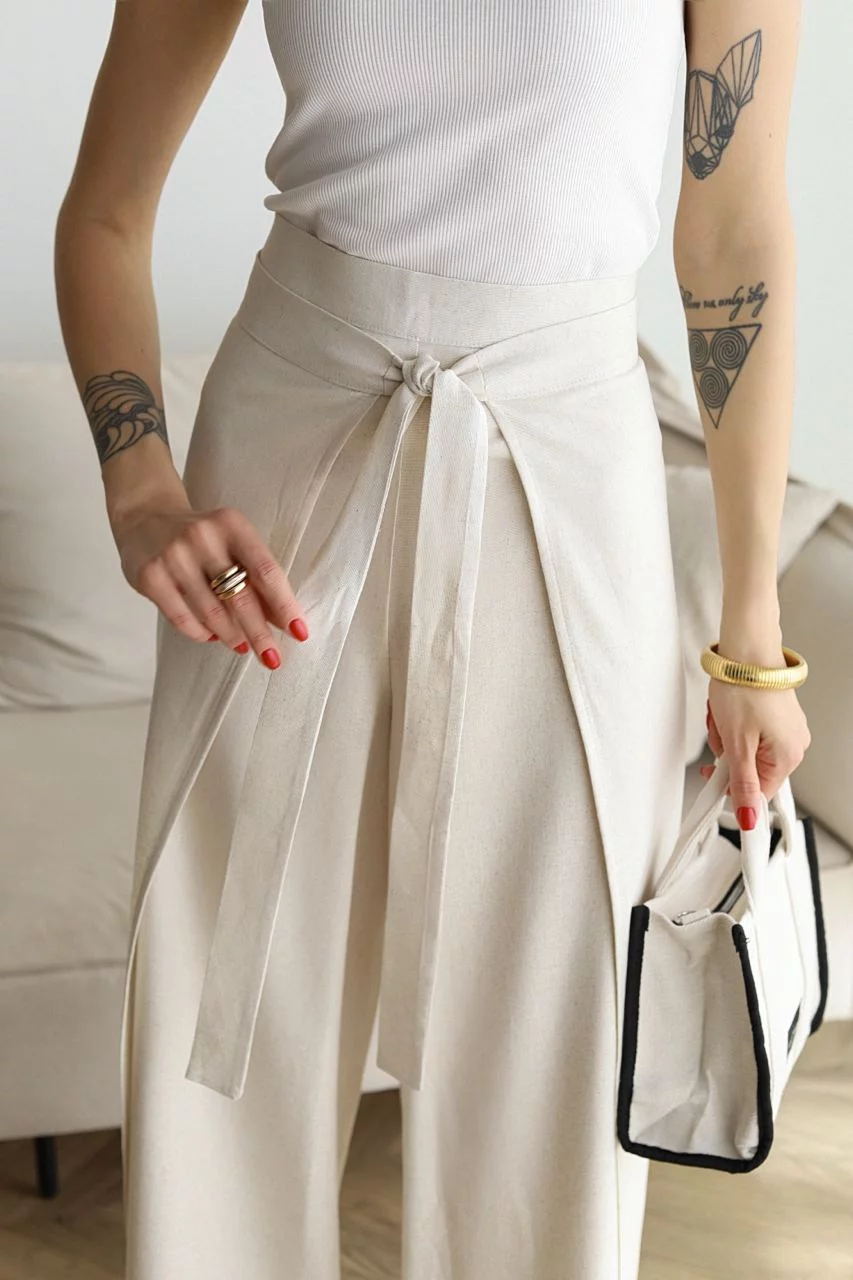 Lara® | Long Linen Trousers