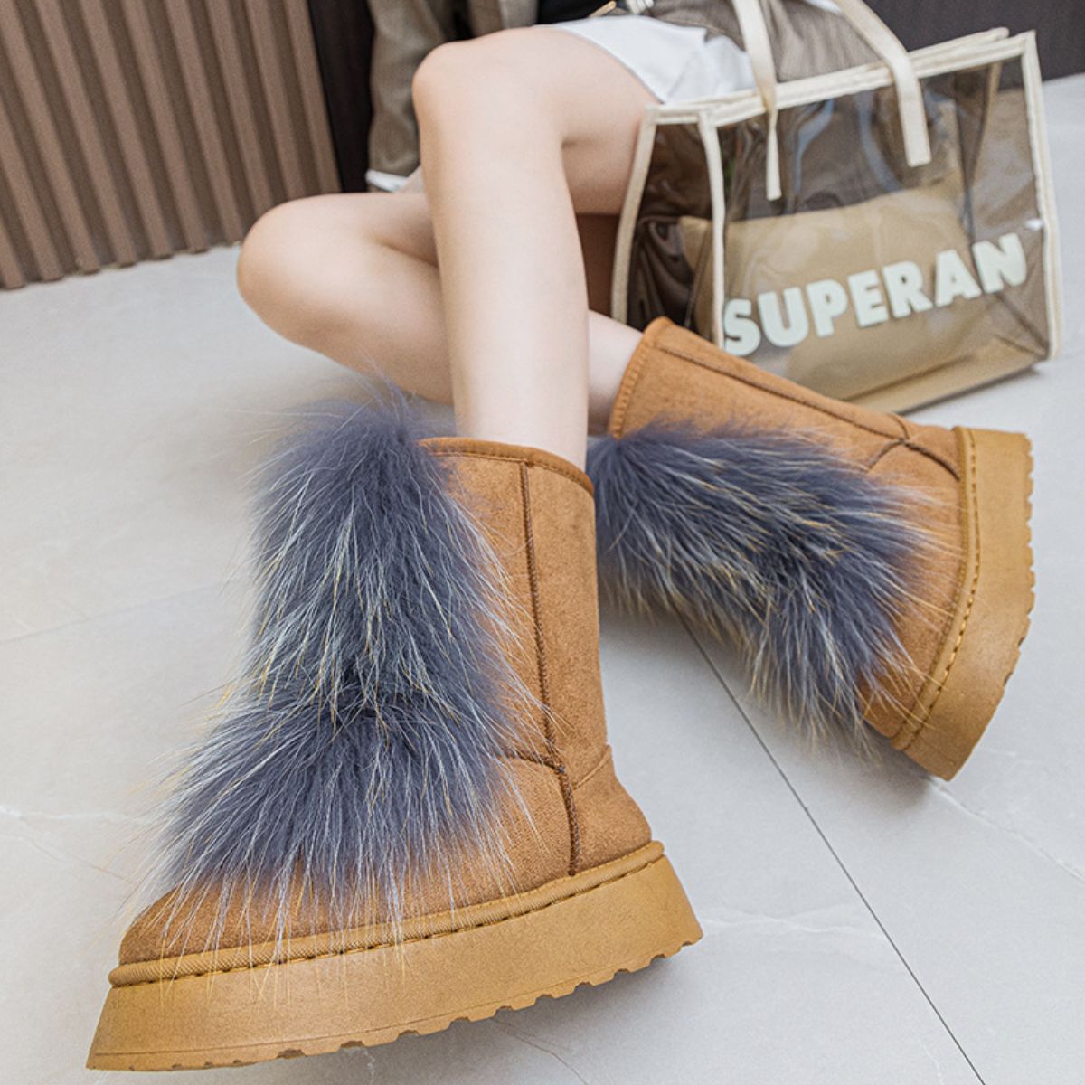 Rosanna | Thermal suede platform boots
