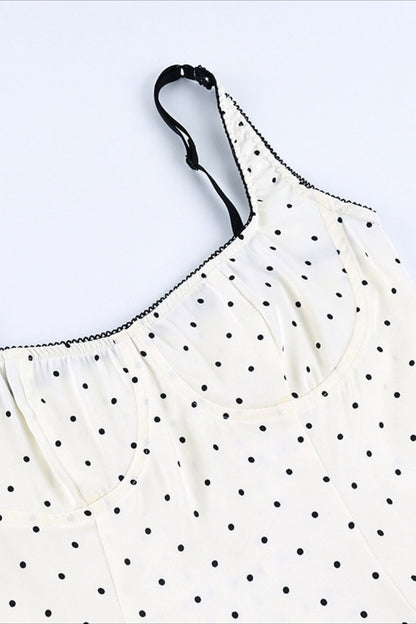 Fashion Sexy Polka Dot Cami Versatile Tank Top