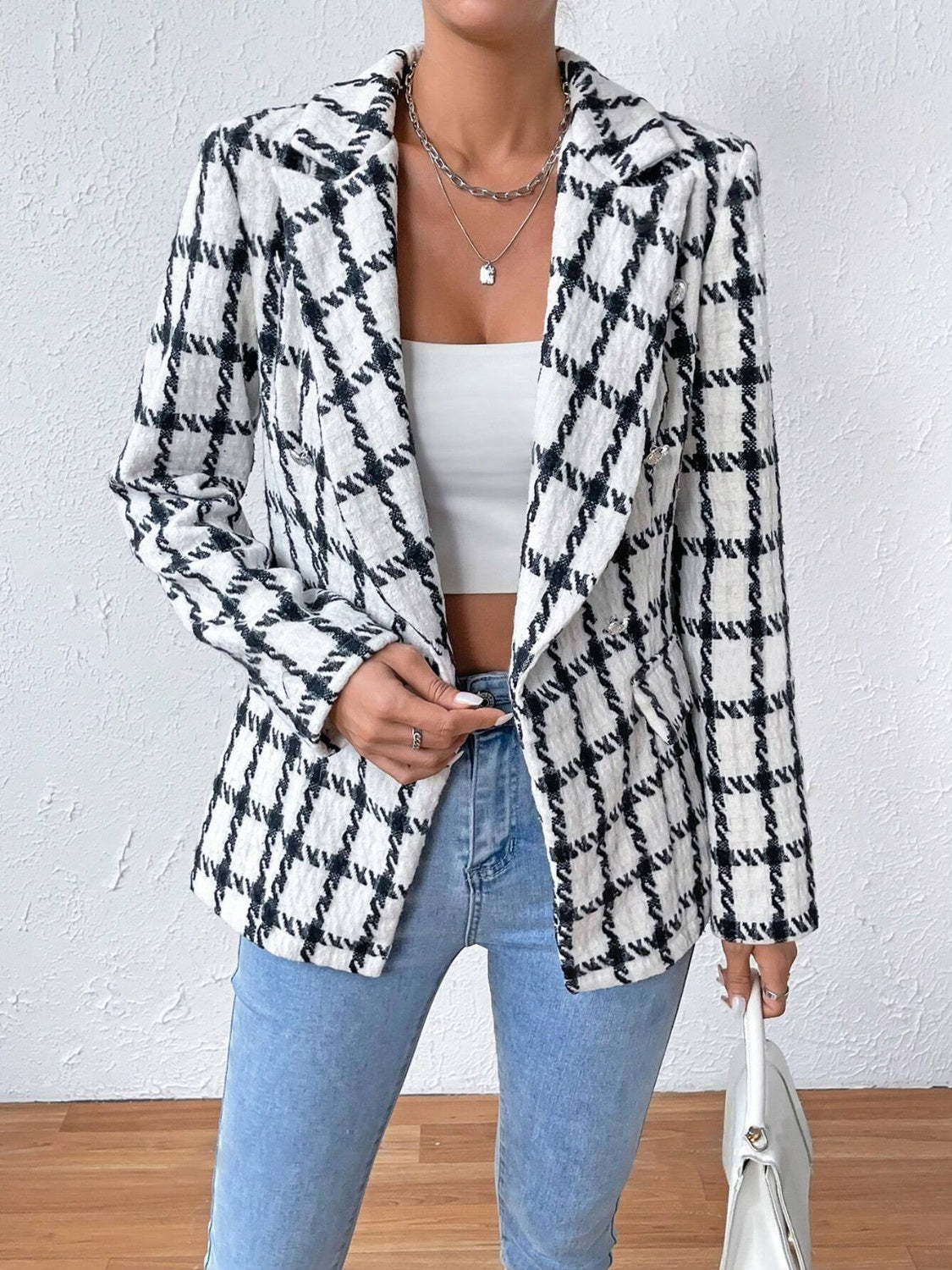 Gabriele | Long sleeve blazer with lapel collar and pockets