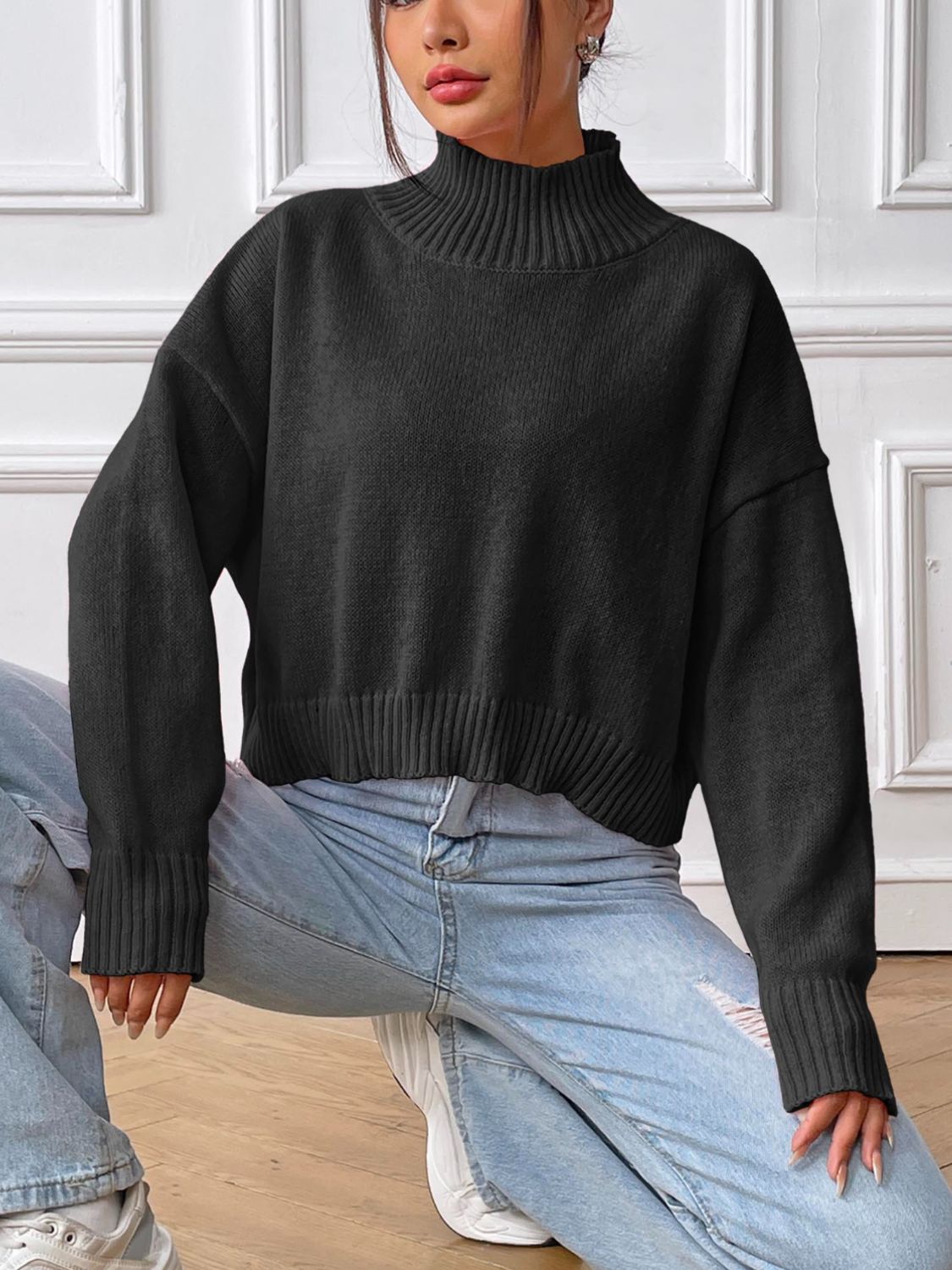 Viola | Turtleneck sweater with long sleeves