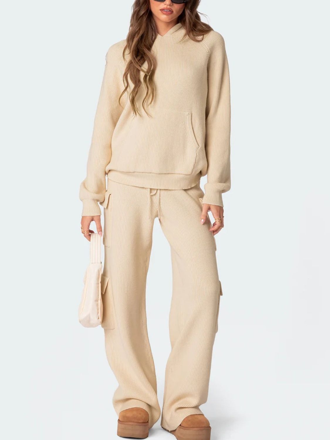 Tatjana | Long sleeve hoodie top and pants sweater set