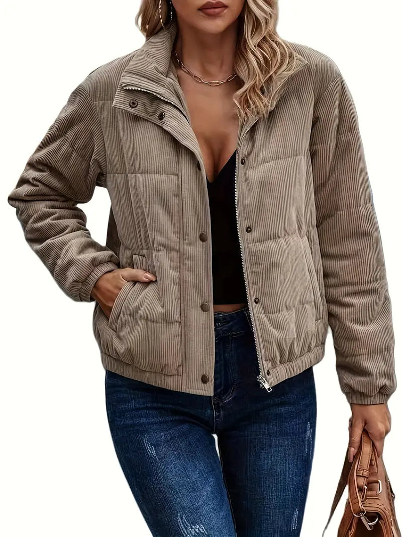 Jazmin | Quilted jacket with press studs