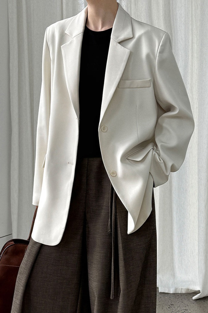 Split Back Relaxed Fit Blazer