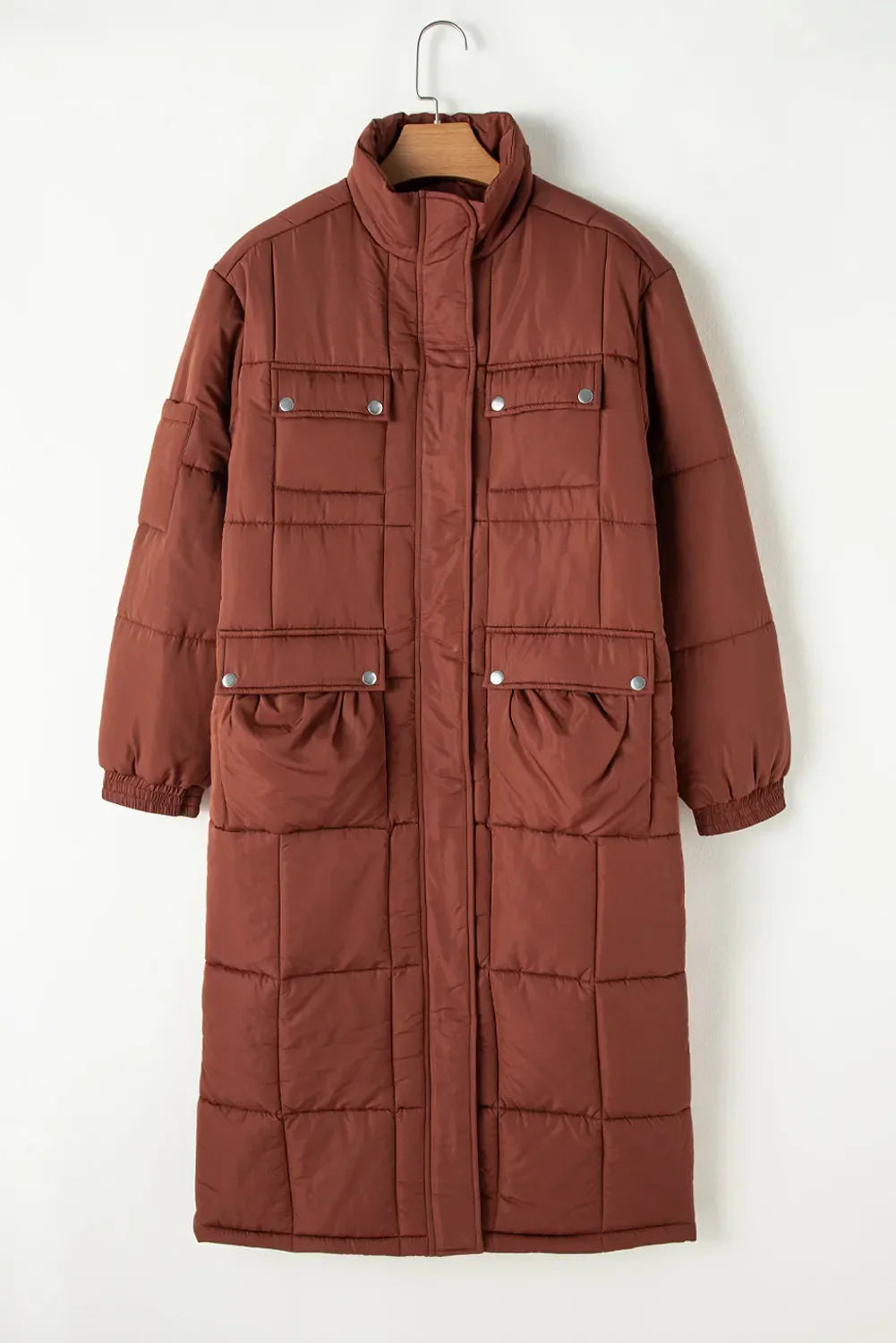 Teodora | Long-sleeved winter coat with pockets and bubble structure