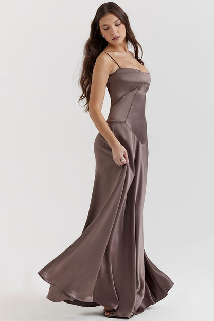 Elegant Cami Backless Maxi Party Dress