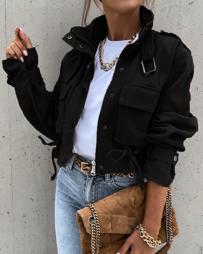 Jacqueline | Women's Cropped Utility Jacket