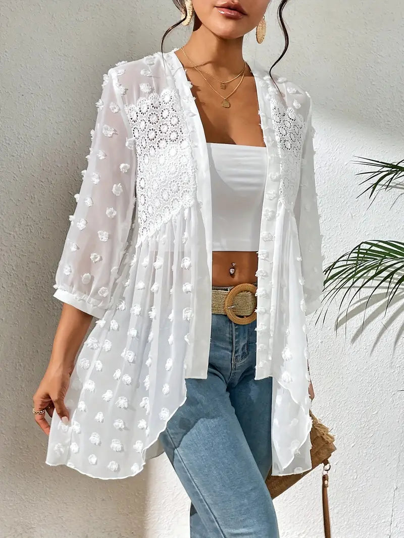 Muriel® | Elegant Long Sleeve Lace Top