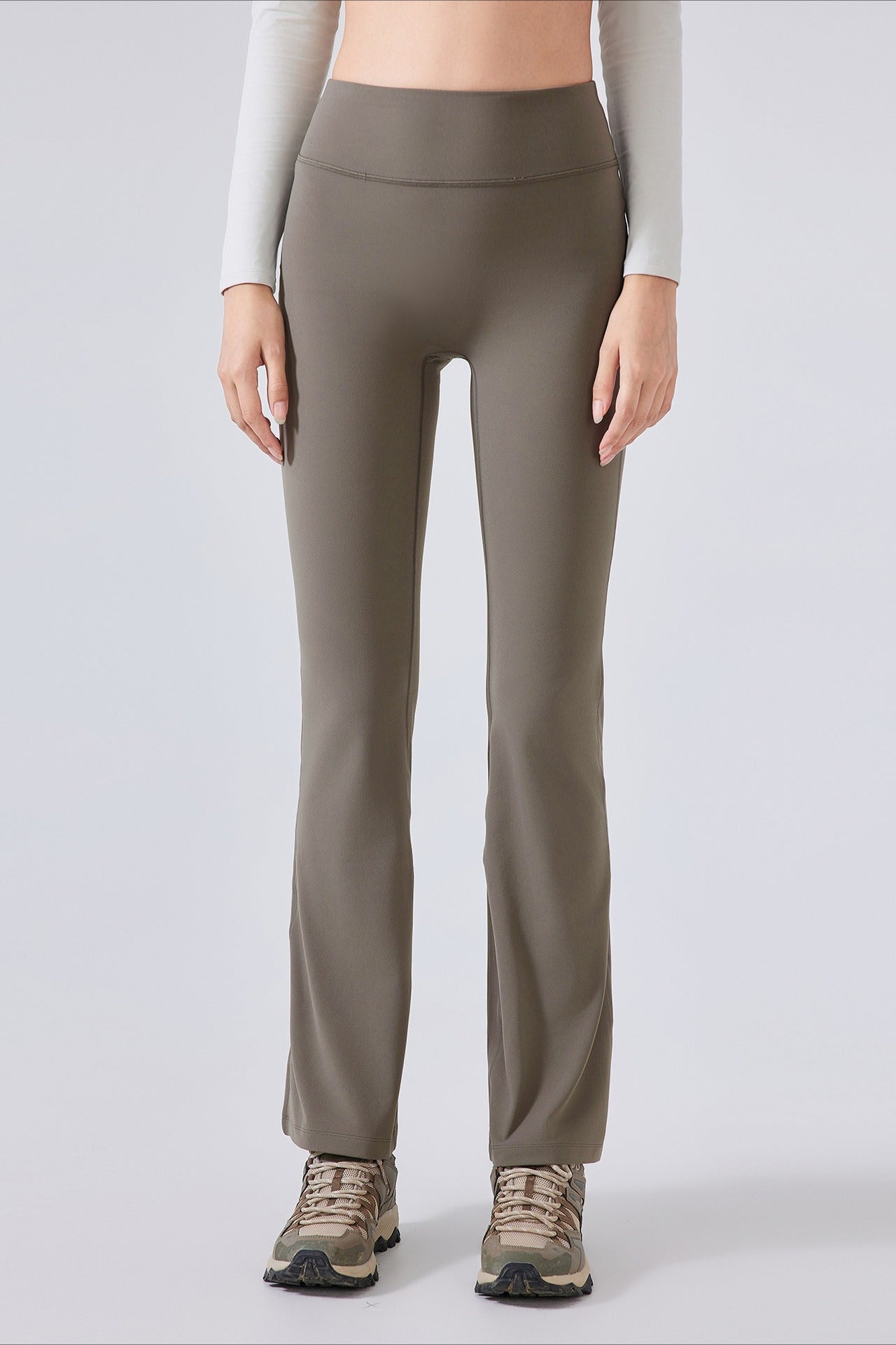 High-Waisted Fleece Lined Flared Yoga Leggings