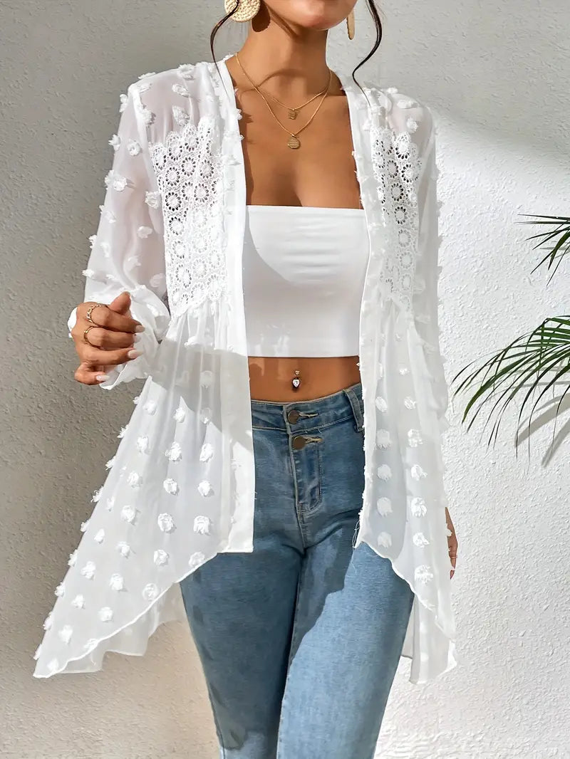 Muriel® | Elegant Long Sleeve Lace Top