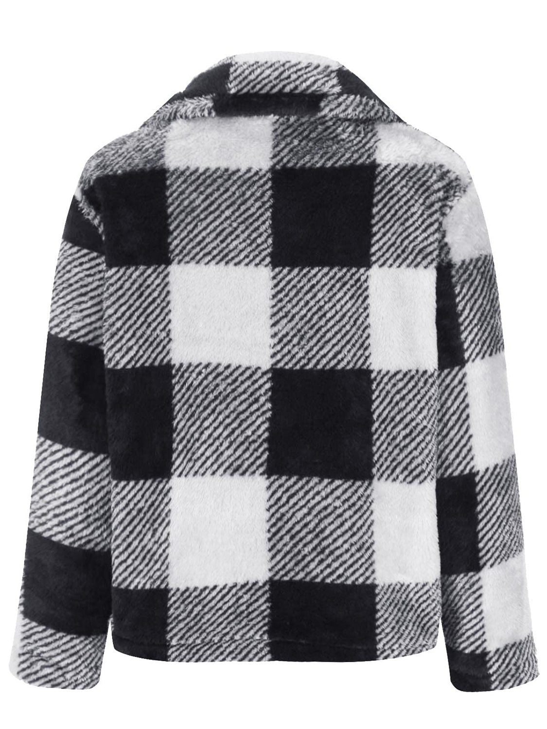 Gertrud | Checked jacket with long sleeves and full size zip