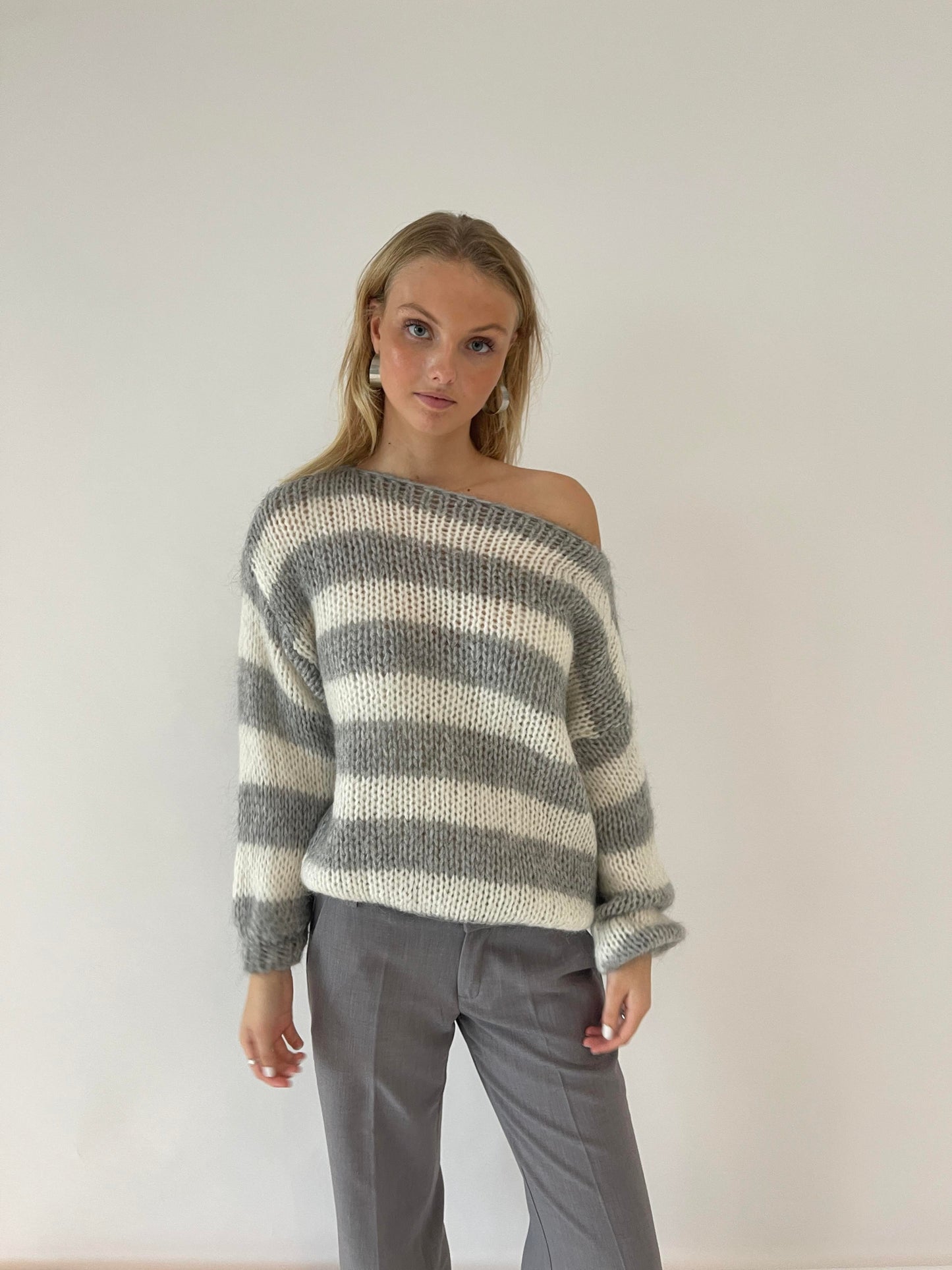 Jasmijn® | Striped knitted sweater for women