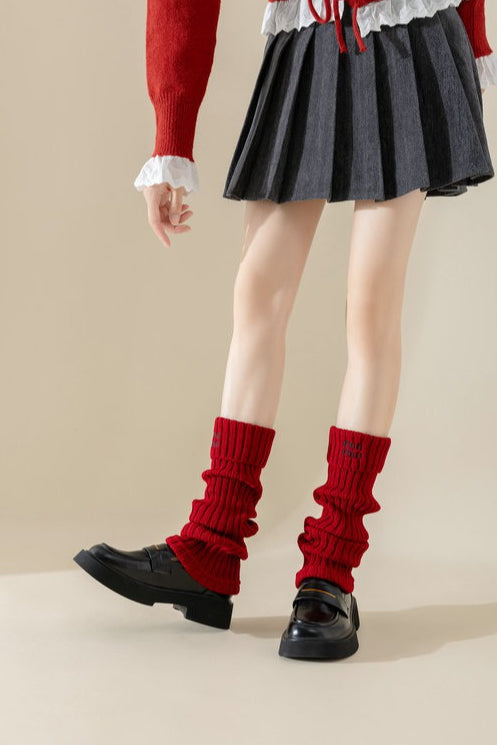 Ribbed Slouchy Leg Warmers