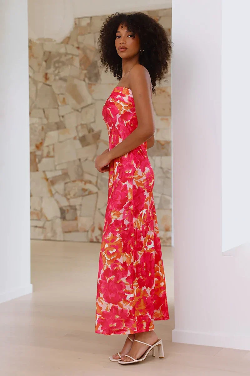 Hilda® | Maxi Dress Rose/Red Splatter