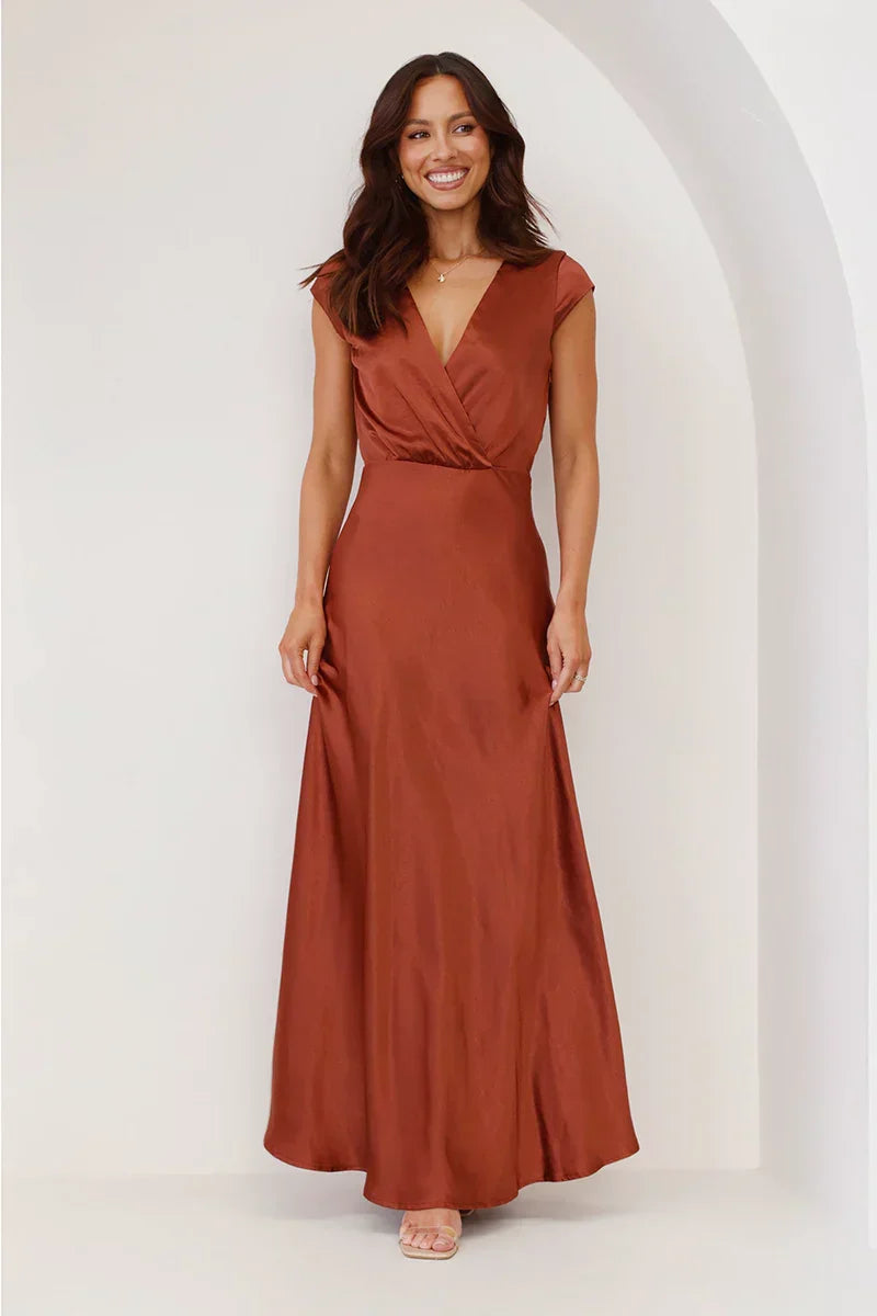 Lucrecia® | Maxi Dress Rust