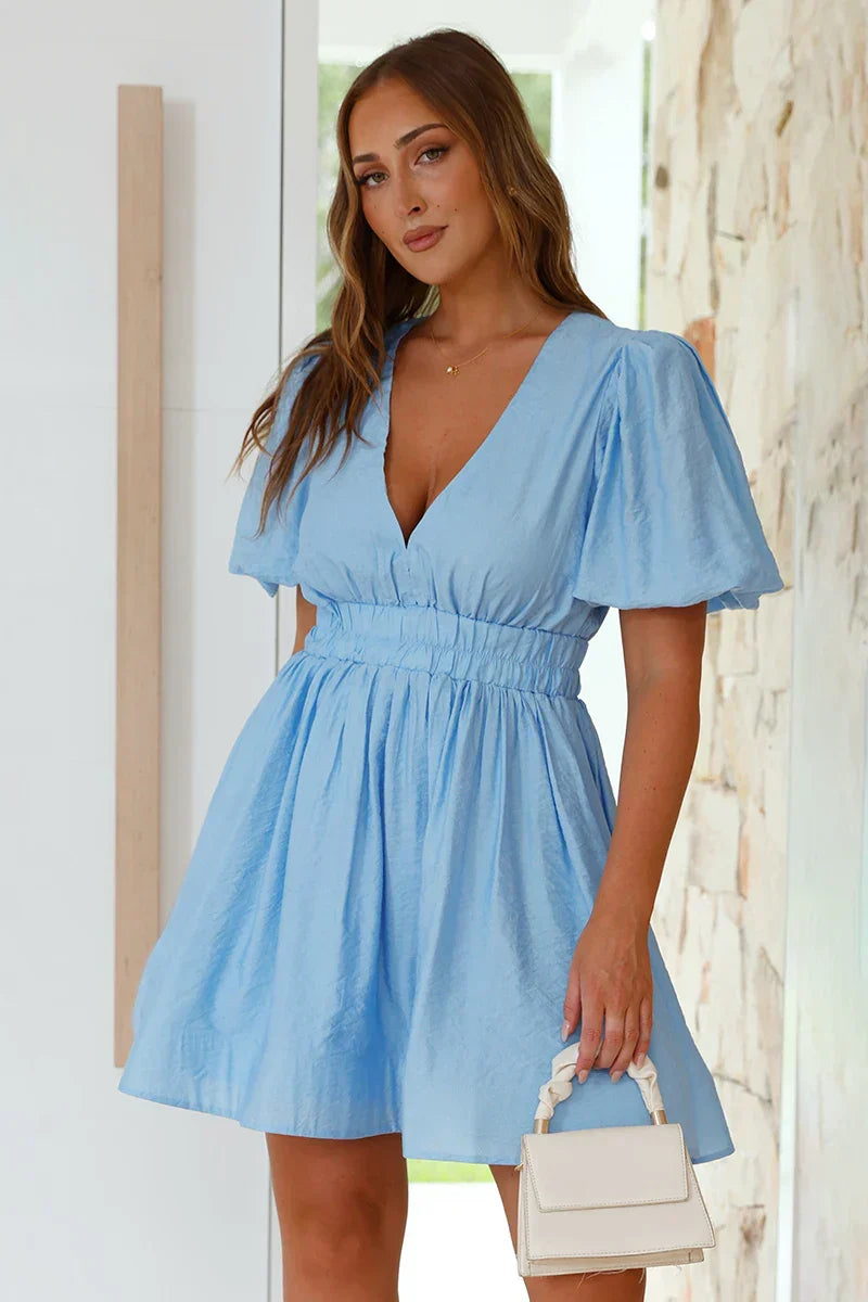 Rosa® | Mini Dress-Blue