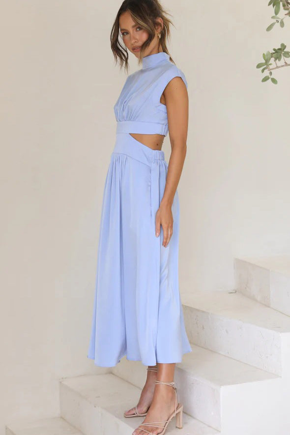 Rafaela® | Holiday Midi Dress With Cut-Out Waist And Pockets