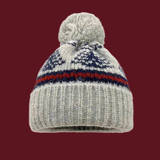 Textured Pom Pom Hat
