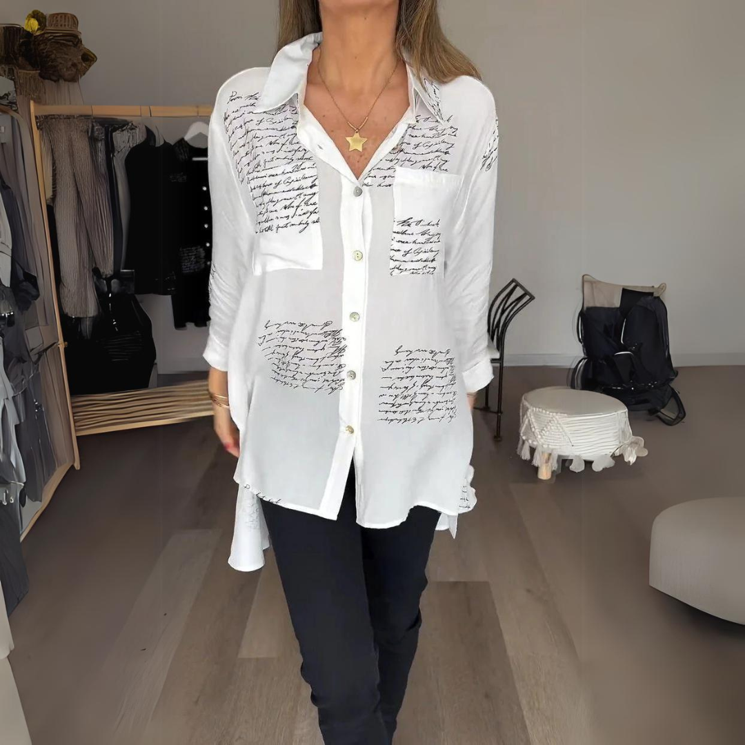 Carmela® | Women's letter print shirt