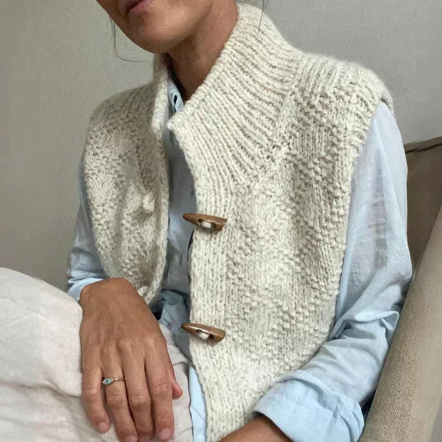 Maite® | Elegant cardigan and linen with buttons